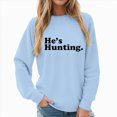 thumbnail image 1 of Womens Oversized Sweatshirt Crewneck Long Sleeve Fleece Lined Pullover Tops Fall Outfits Winter Clothes Light Blue L, 1 of 7
