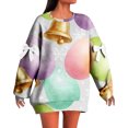 thumbnail image 1 of Womens Oversized Sweatshirt Easter Cute Fun Print Long Sleeve Comfort Casual Pullover Plus Size Sweatshirts for Women Mr2 2Xl, 1 of 5