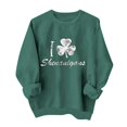 thumbnail image 1 of Womens Oversized Sweatshirt Stpatricksday Irish Print Long Sleeve Casual Pullover Plus Size Sweatshirts for Women Grey Xl, 1 of 6