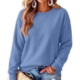 thumbnail image 1 of Womens Oversized Sweatshirts Basic Solid Tops Fall Winter Clothes Crewneck Outfits Pullover, 320, 1 of 4