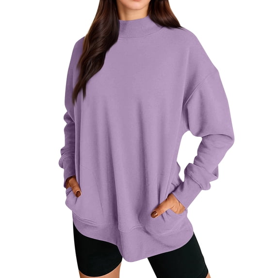 Womens Oversized Sweatshirts Crewneck Pullover Sweaters Casual Long Sleeve Fall Winter Fashion Outfits Clothes XL