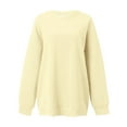 thumbnail image 1 of Womens Oversized Sweatshirts Crewneck Long Sleeve Sweaters Fall Fashion Outfits Casual Comfy Loose Pullover Tops, 1 of 2