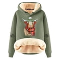 thumbnail image 1 of Womens Oversized Sweatshirts Highland Cattle Print Long Sleeve Hoodies 2025 Casual Fall Fashion Pullover Sweaters Winter Clothes, 1 of 4