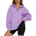 thumbnail image 1 of Womens Oversized Sweatshirts Hoodies Half Zip Pullover Fall  Outfits 2023 Y2k Clothes, Womens Sweatshirts Half Zip Cropped Pullover Fleece Quarter Zipper Hoodies Fall outfits Clothes, 1 of 6