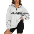 thumbnail image 1 of Womens Oversized Sweatshirts Hoodies Half Zip Pullover Fall  Outfits 2023 Y2k Clothes, 1 of 6
