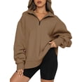 thumbnail image 1 of Womens Oversized Sweatshirts Hoodies Half Zip Pullover Fall  Outfits 2023 Y2k Clothes, 1 of 7