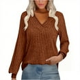 thumbnail image 1 of Womens Oversized Sweatshirts Hoodies Plug-in Sleeve Solid Color Round Neck Thumb Button Loose Top Fall Outfits Fashion Clothes, 1 of 7