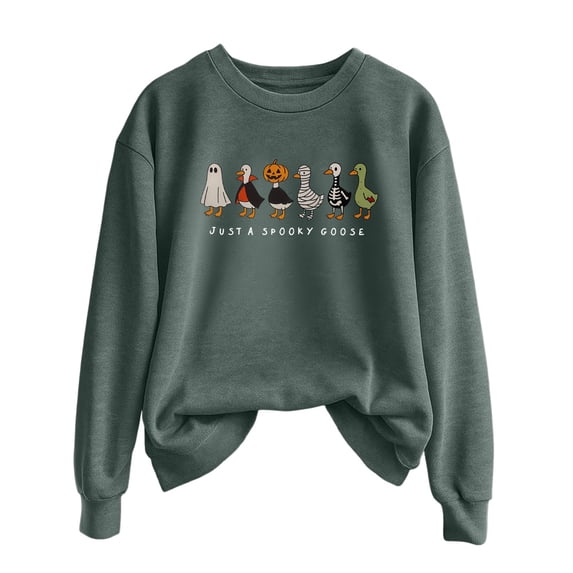 Womens Oversized Sweatshirts Long Sleeve Graphic Printed Crew Neck Halloween Pullover Fall Fashion 2025 Sweaters Winter Clothes