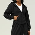 thumbnail image 1 of Womens Oversized Sweatshirts Ndbuld Women‘s Casual Oversize Solid Color Hooded Long Sleeve Hooded Sweatshirts Black L, 1 of 6