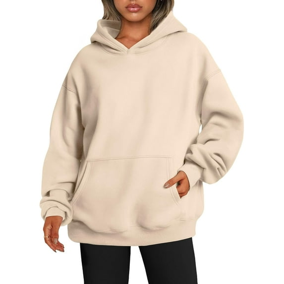 Womens Oversized Sweatshirts Pullover Hoodies Fleece Sweaters Long Sleeve With Pockets Winter Fall Outfits Y2k Clothes