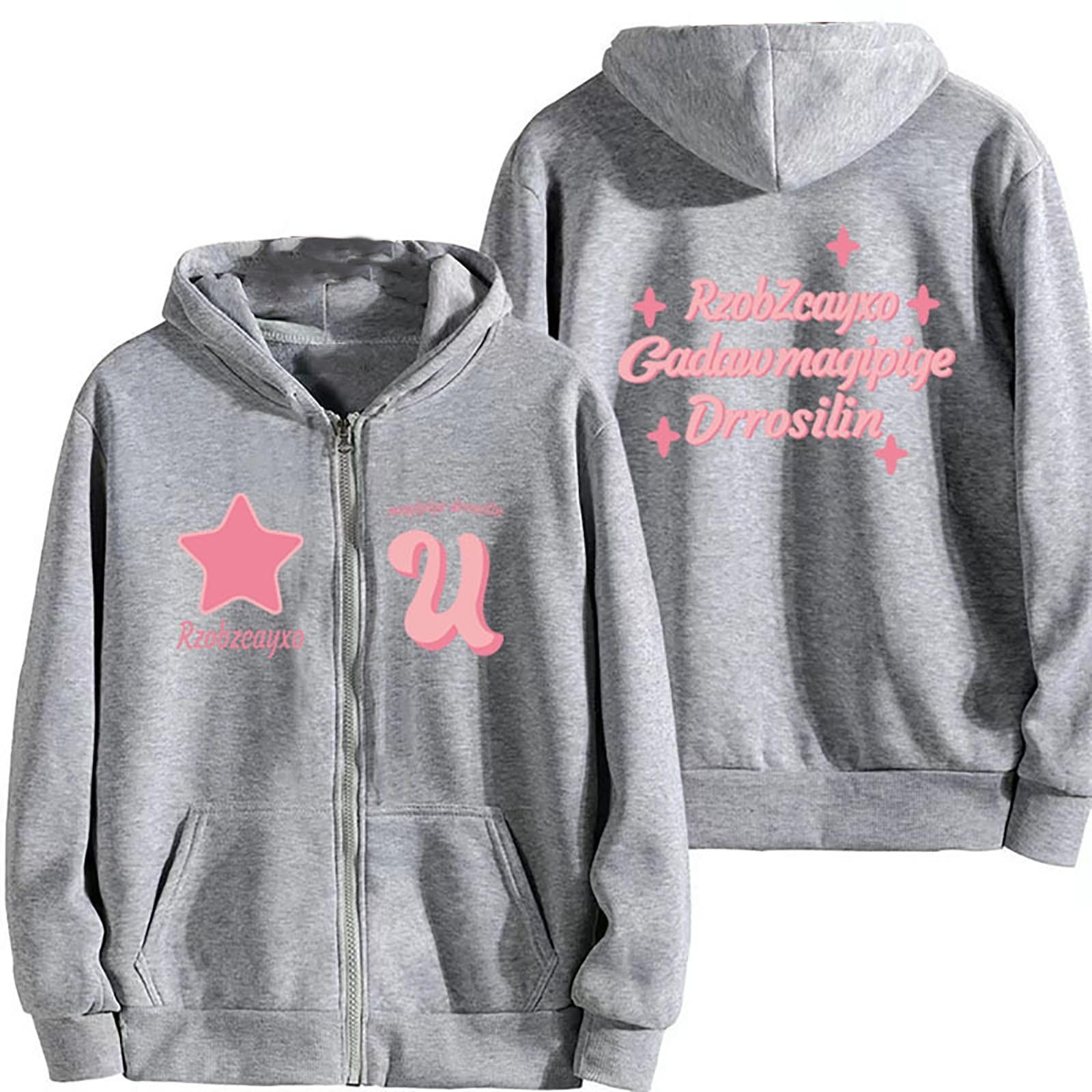 CHIC VEN Women Sweatshirts Loose Hoodies Streetwear Casual Letter