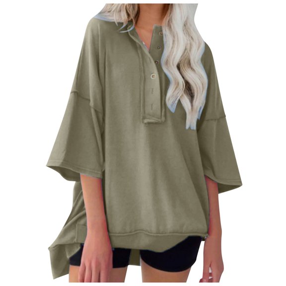 Womens Oversized T Shirts Loose Fit Crewneck Short Sleeve Tops Summer Casual Blouse Y2K 2024 Basic Tee