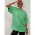 thumbnail image 1 of Womens Oversized T Shirts Summer Half Sleeve Crew Neck Tunic Tops, 1 of 4