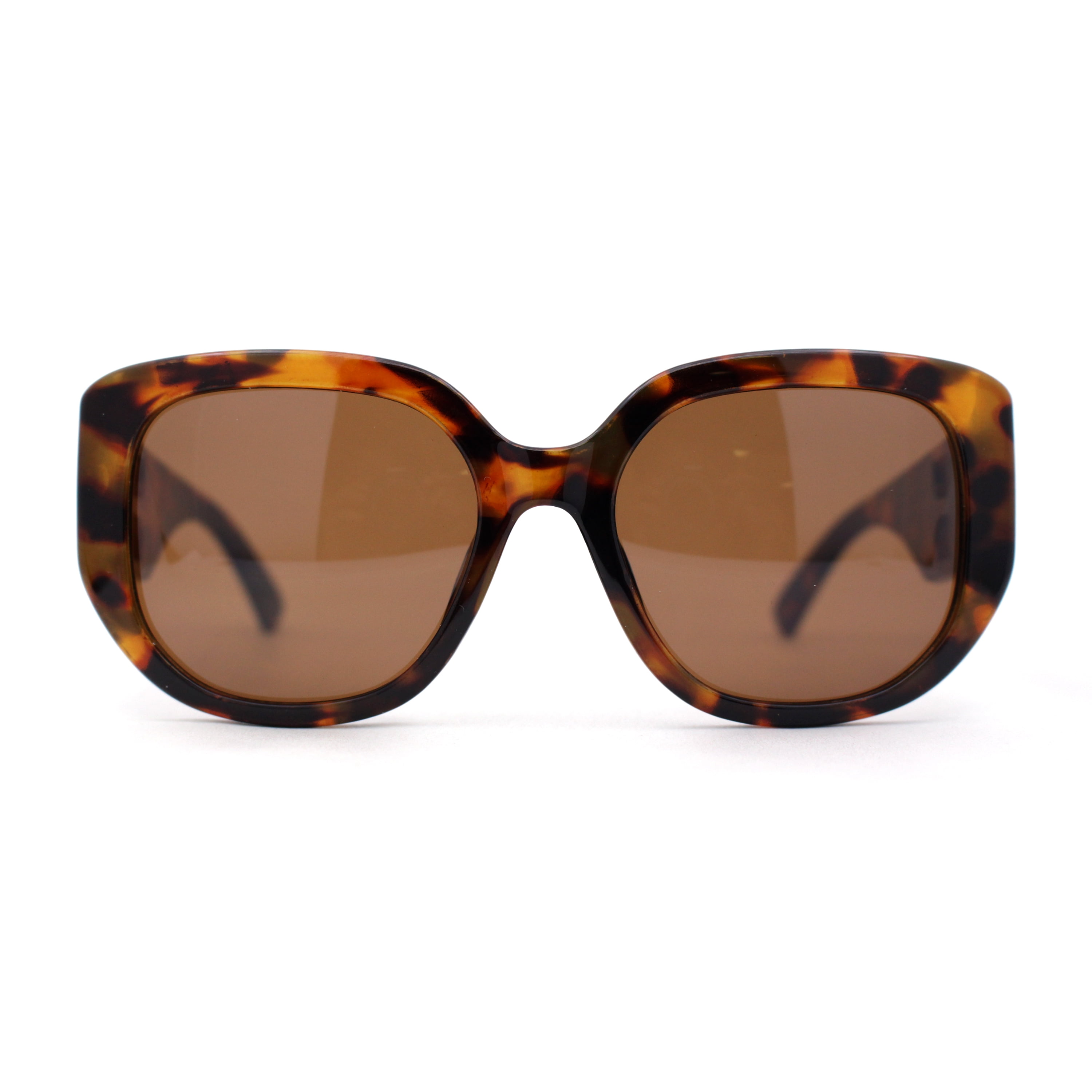 Womens Oversized Thick Temple Large Y2K Designer Sunglasses 