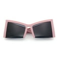 thumbnail image 1 of Womens Oversized Triangular 80s Vibe Thick Temple XL Cat Eye Sunglasses Pink - Black, 1 of 1