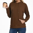 thumbnail image 1 of Womens Oversized Tshirt Women's Fashion Casual Long Sleeve Hooded Solid Color Comfortable Loose Top, 1 of 6