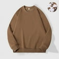 thumbnail image 1 of Womens Oversized Tshirt Women's Fashion Casual Round Neck Loose Long Sleeve Solid Color Sweatshirt, 1 of 6