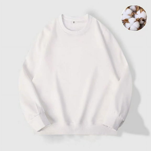 Womens Oversized Tshirt Women's Fashion Casual Round Neck Loose Long Sleeve Solid Color Sweatshirt