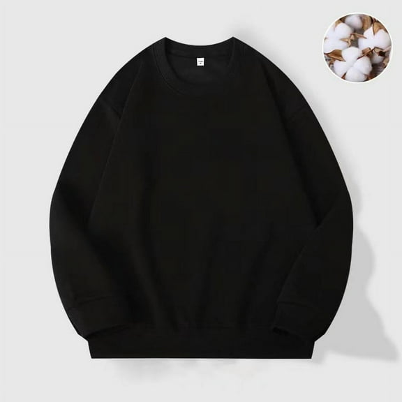 Womens Oversized Tshirt Women's Fashion Casual Round Neck Loose Long Sleeve Solid Color Sweatshirt