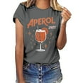 thumbnail image 1 of Womens Oversized Workout Tshirts Aperol Spritz Graphic Short Sleeve T Shirt Casual Summer Tee Stylish Comfortable Top Y2K Blouse Tops S-3XL, 1 of 3