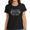 thumbnail image 1 of Womens PSYCHEDELIC American Vintage Round Neck T-Shirts Black L, 1 of 5