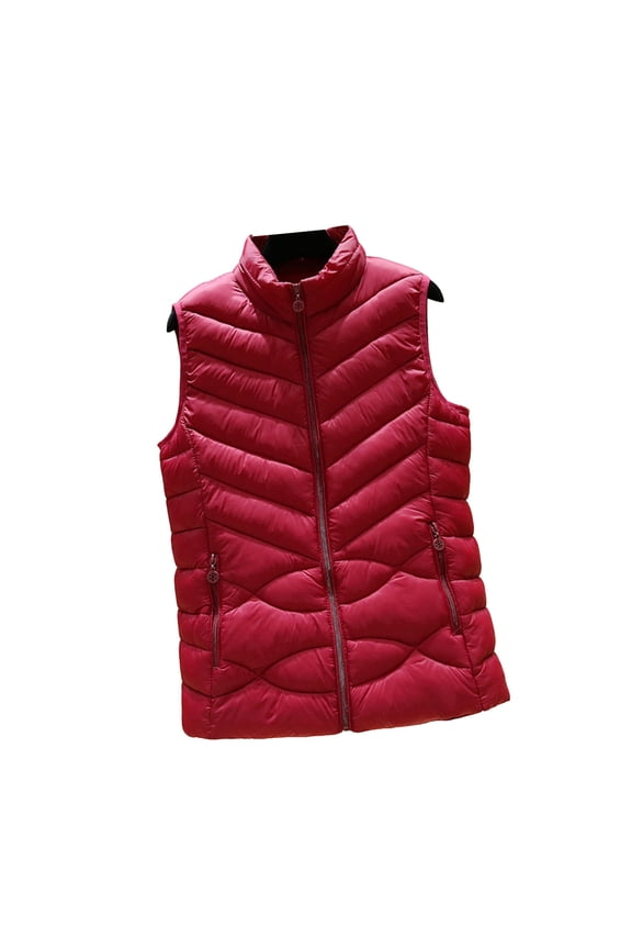 Womens Packable Lightweight Down Vest Winter Sleeveless Down Jacket Puffer Vest