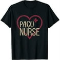 thumbnail image 1 of Womens Pacu Nurse Graphic Nurses And Nursing. Long Sleeve T-Shirt Black X-Large, 1 of 5