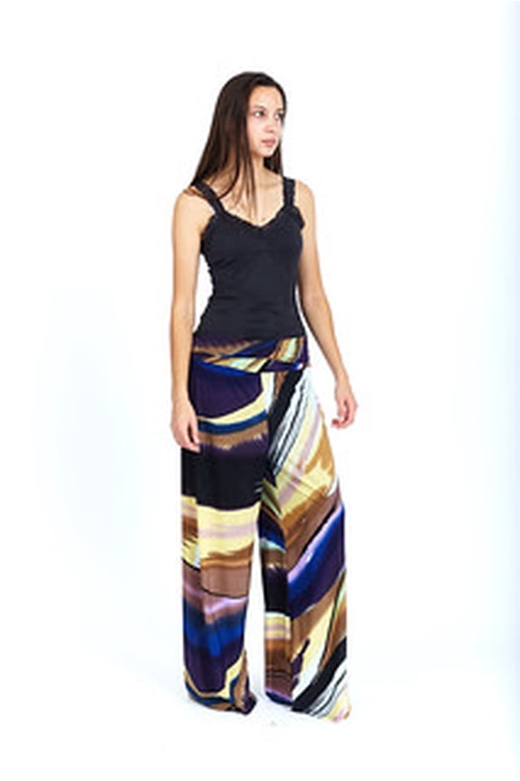 Womens Paisley Wide Leg Printed Palazzo Pants