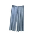thumbnail image 1 of Womens Pajama Capri Pnats Soft Comfortable Lightweight Elastic Drawstring Modal Pajama Bottoms Lounge Shorts, 1 of 5