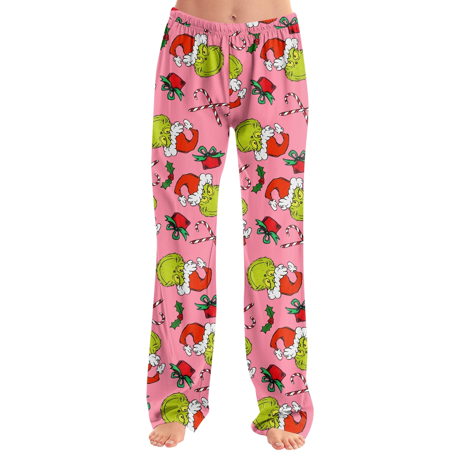 MLQIDK Womens Pajama Pants Christmas Cute Pajamas Santa Xmas Tree ...