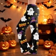 thumbnail image 1 of Womens Pajama Pants Halloween Cute Ghost Print Drawstring Stretch Elastic Waist Pjs Sleep Bottoms, 1 of 6