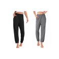 thumbnail image 1 of NOMADIC NOOK Women's Pajama Pants Soft Comfy Pj Pants Lounge Pants for Women's Sleepwear with Pocket Small Black Black/Grey Medium, 1 of 2