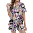 thumbnail image 1 of Womens Pajama Sets Halloween Printed Short Sleepwear Loungewear Nightwear Nightclothes Homewear, 1 of 5