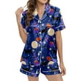 thumbnail image 1 of Womens Pajama Sets Halloween Printed Short Sleepwear Loungewear Nightwear Nightclothes Homewear, 1 of 5
