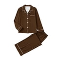thumbnail image 1 of Womens Pajama Sets Long Sleeve Button Down Cooling Sleepwear Soft Comfortable Pj Pants Set, 1 of 6