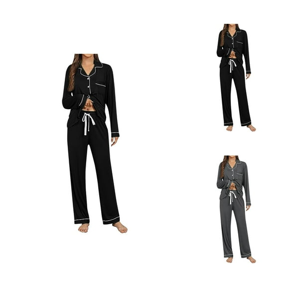 Womens Pajama Sets – Lounge Sets Designed for Recovery, Comfort and Leisure New Fall Women's Pajama Set Long Sleeve Trousers Casual Home Wear