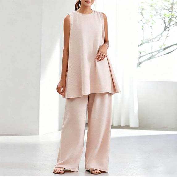 Womens Pajama Sets Sleeveless Tops Pajamas Set 2 Piece Pjs Sets for Women