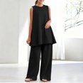 thumbnail image 1 of Womens Pajama Sets Sleeveless Tops Pajamas Set 2 Piece Pjs Sets for Women, 1 of 5