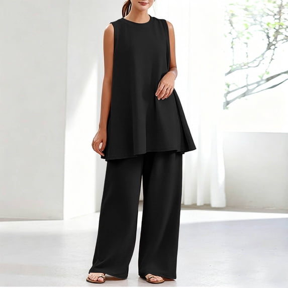 Womens Pajama Sets Sleeveless Tops Pajamas Set 2 Piece Pjs Sets for Women