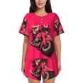 thumbnail image 1 of Womens Pajama Sets With Pocket, Cool Puppy Dog No.117 Lounge Sets Short Sleeve Sleepwear PJ Sets for Women, 1 of 6