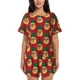 thumbnail image 1 of Womens Pajama Sets With Pocket, Cute Pineapple A Lounge Sets Short Sleeve Sleepwear PJ Sets for Women, 1 of 6
