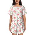 thumbnail image 1 of Womens Pajama Sets With Pocket, Funny Little Pigs Lounge Sets Short Sleeve Sleepwear PJ Sets for Women, 1 of 6