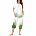thumbnail image 1 of Womens Pajama Sets Women's Short Sleeve Sleepshirt And Pants Sets Loungewear Pajamas With Pockets Gift for Women, 1 of 6