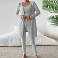 thumbnail image 1 of Womens Pajama Sets Women's Sleepwear Thread Camisole Nightgown Three Piece Set Home Wear Sleepwear Women Pjs Sets Pajamas for Women，Women s Loungewear Set Loungewear Sets Woman, 1 of 4
