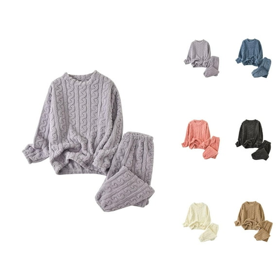 Womens Pajama Shorts Set – Travel Sleepwear "Women's Winter Plus Size Two Piece Pajama Set Long Sleeve Top And Pants Cozy Wear"