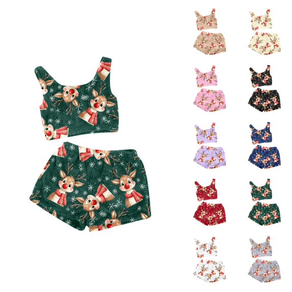 Womens Pajamas – Bridal Sleepwear with Lace Women's Two Piece Casual Set Solid Color Tank Top And Shorts Comfortable Sleepwear And Loungewear Outfit