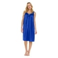 thumbnail image 1 of XINC under $10 Women's Sleepwear Womens Pajamas NightGowns For Women Sleeveless Satin Silk Nightshirt For Women Wide Strap Plus Size Plus Size Pajama PantsBlue One Size, 1 of 6