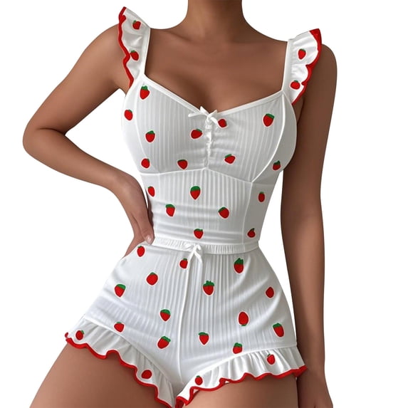 Womens Pajamas Set 2 Piece Pj Soft Tank Top and Shorts Sleepwear Set Pajama for Women Set
