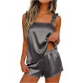 thumbnail image 1 of Womens Pajamas Set 2 Piece Ruffle Pj Soft Tank Top and Shorts Sleepwear Set Bridal Pajama for Women Set, 1 of 7