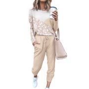 ECOCLEAN HOME APPLIANCES Womens Pajamas Set 2 Piece Sweatsuits Crewneck Tops